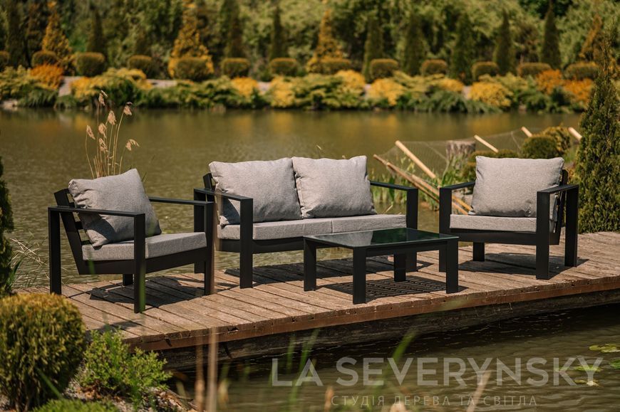 Преміальний садовий диван &mdash; колір металу та подушок на вибір SEVERYNSKY SOFA фото