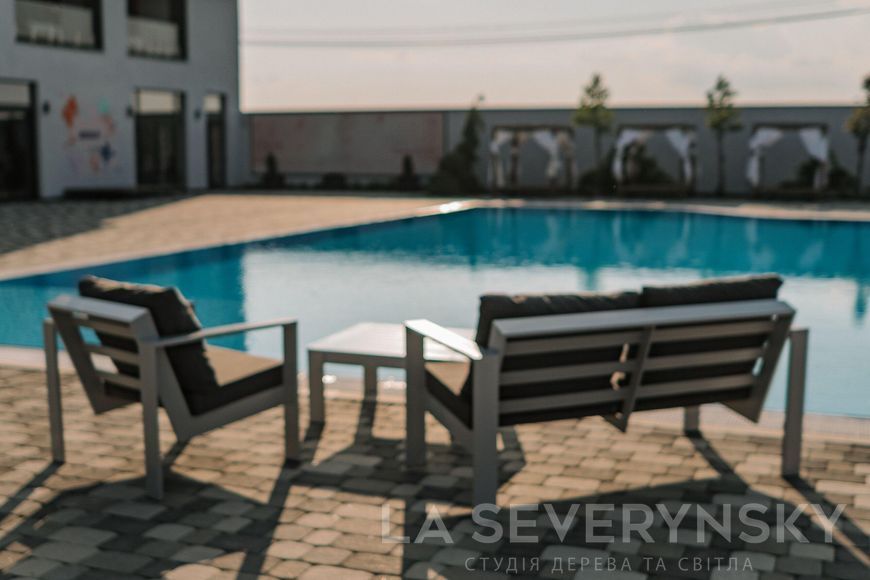 Преміальний садовий диван &mdash; колір металу та подушок на вибір SEVERYNSKY SOFA фото