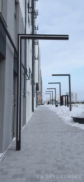 Дизайнерська металева опора вуличного освітлення SEV-LIGHT-SUPPORT фото