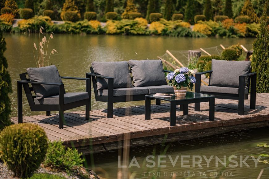 Преміальне садове крісло &mdash; колір металу та подушок на вибір SEVERYNSKY CHAIR фото