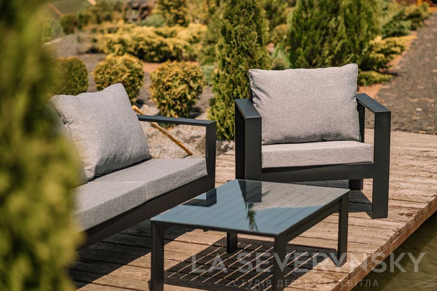 Преміальне садове крісло &mdash; колір металу та подушок на вибір SEVERYNSKY CHAIR фото