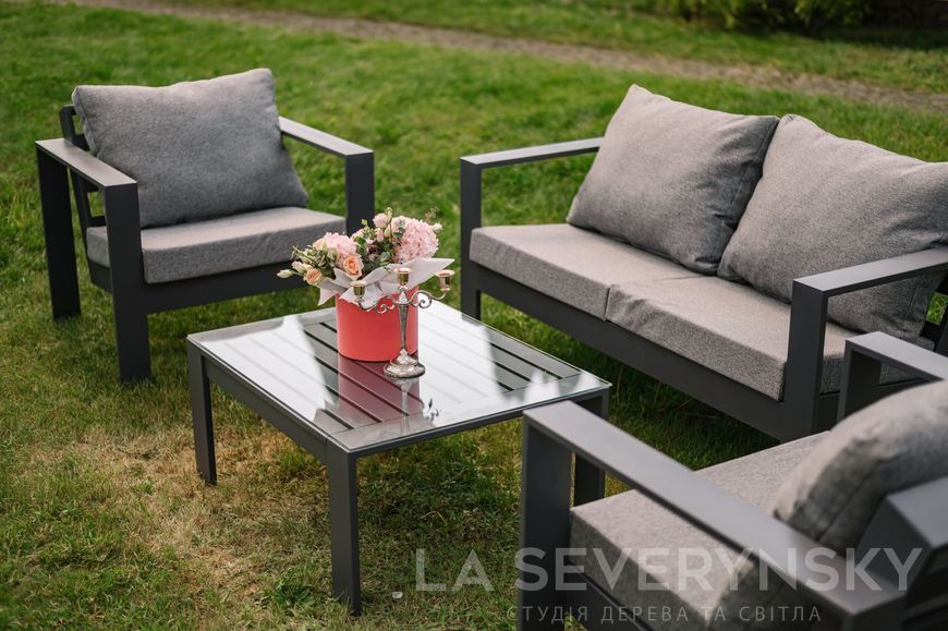 Преміальне садове крісло &mdash; колір металу та подушок на вибір SEVERYNSKY CHAIR фото
