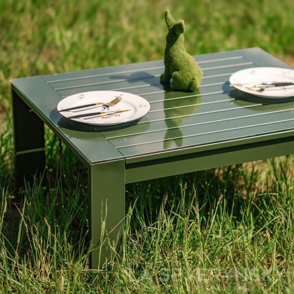 Преміальний садовий стіл із гартованим склом &mdash; колір металу на вибір SEVERYNSKY TABLE фото